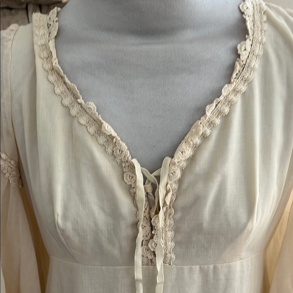 Vintage Lace Eyelet Ivory Wedding Dress The Gibson Girl Tazana California - Picture 4 of 9